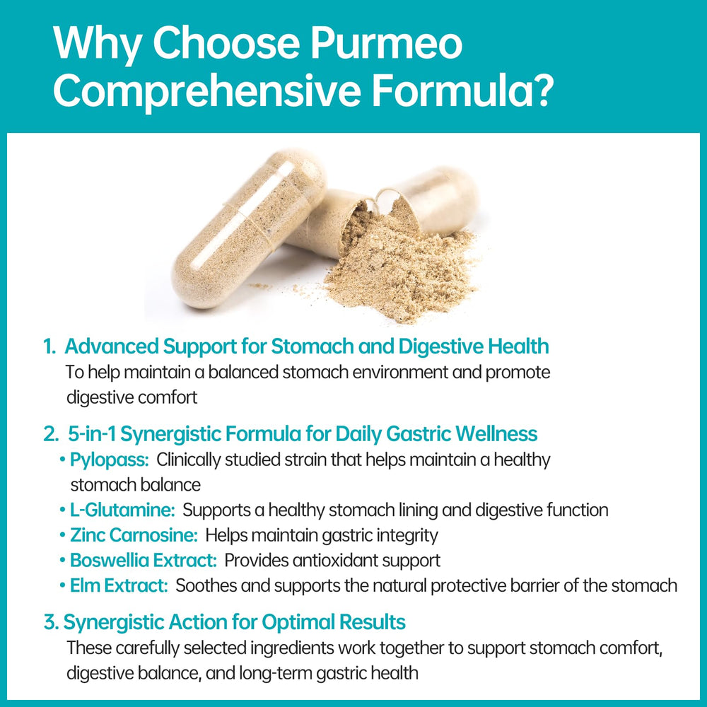 Purmeo made in Germany seal indicating pharma-grade quality.