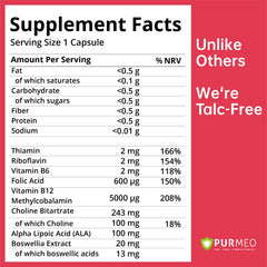 Purmeo Tinnitus Relief capsules close-up for easy daily ear support.
