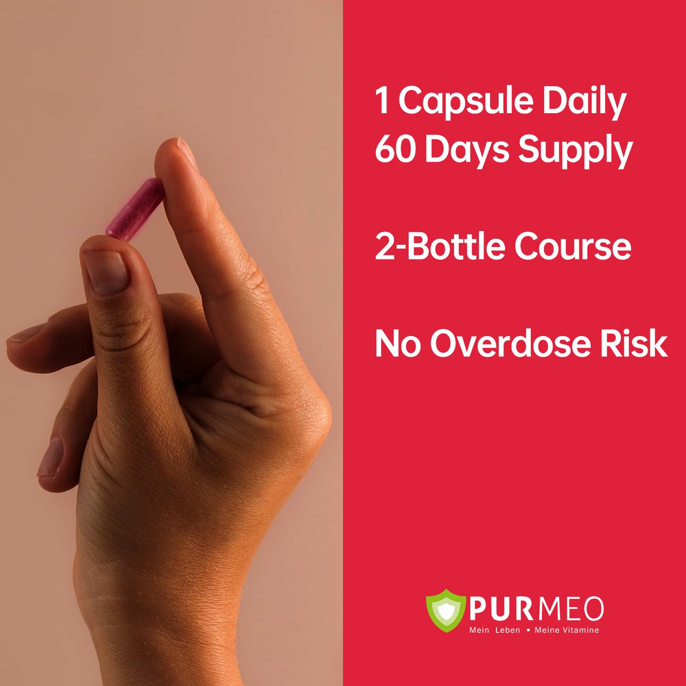 Purmeo Tinnitus Relief test results badge indicating safety and regulatory compliance.