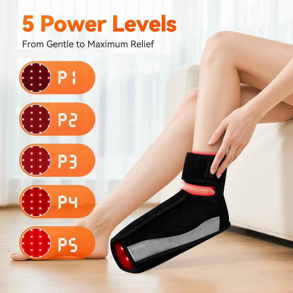 Puroth 12-inch wrap covers toes to heel for comprehensive relief.