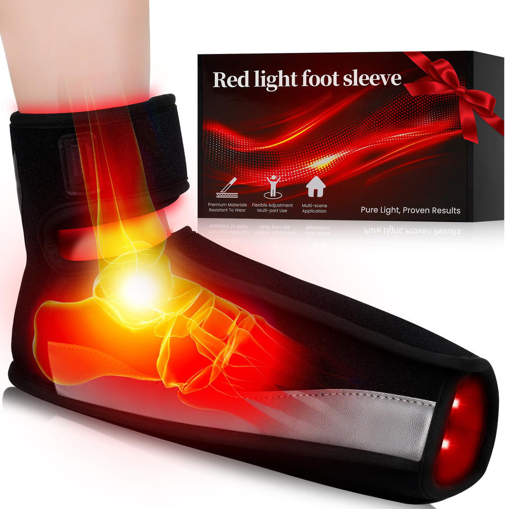 Puroth foot wrap front view shows full 12-inch coverage for a comfortable fit.