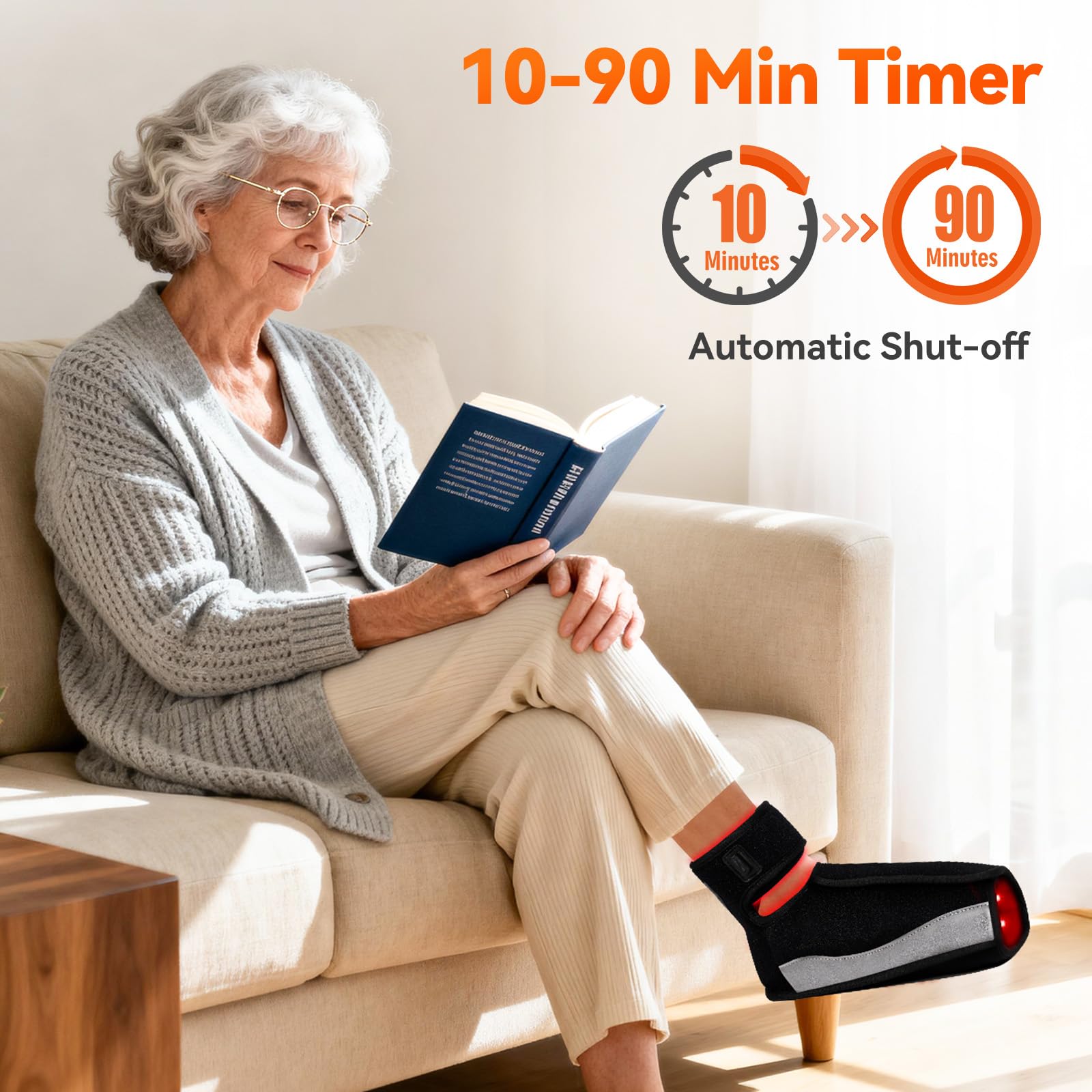 Puroth red light therapy combines 660nm and 850nm wavelengths for multi-depth coverage.