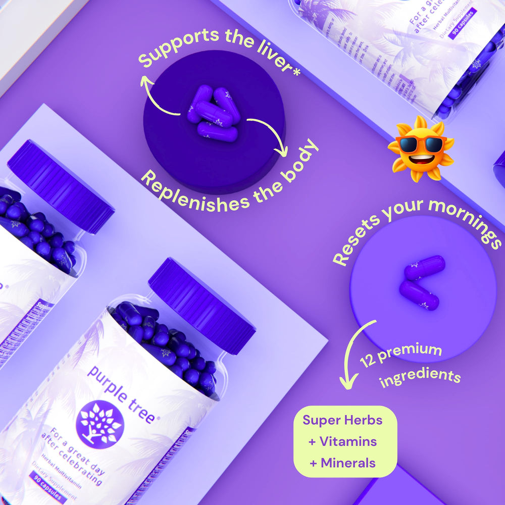 Purple Tree willow bark extract label highlighting natural support