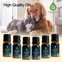Pursonic cedarwood bottle offers comforting, woody scent for calm evenings.