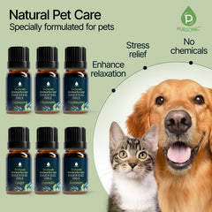 Pursonic chamomile bottle ready to ease pet stress and tension.
