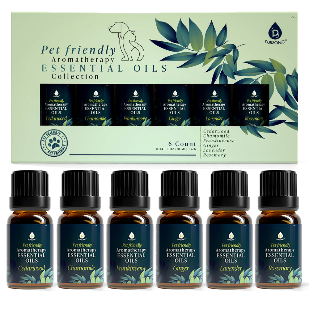 Pursonic pet-friendly oils collection box promotes calm routines for pets.