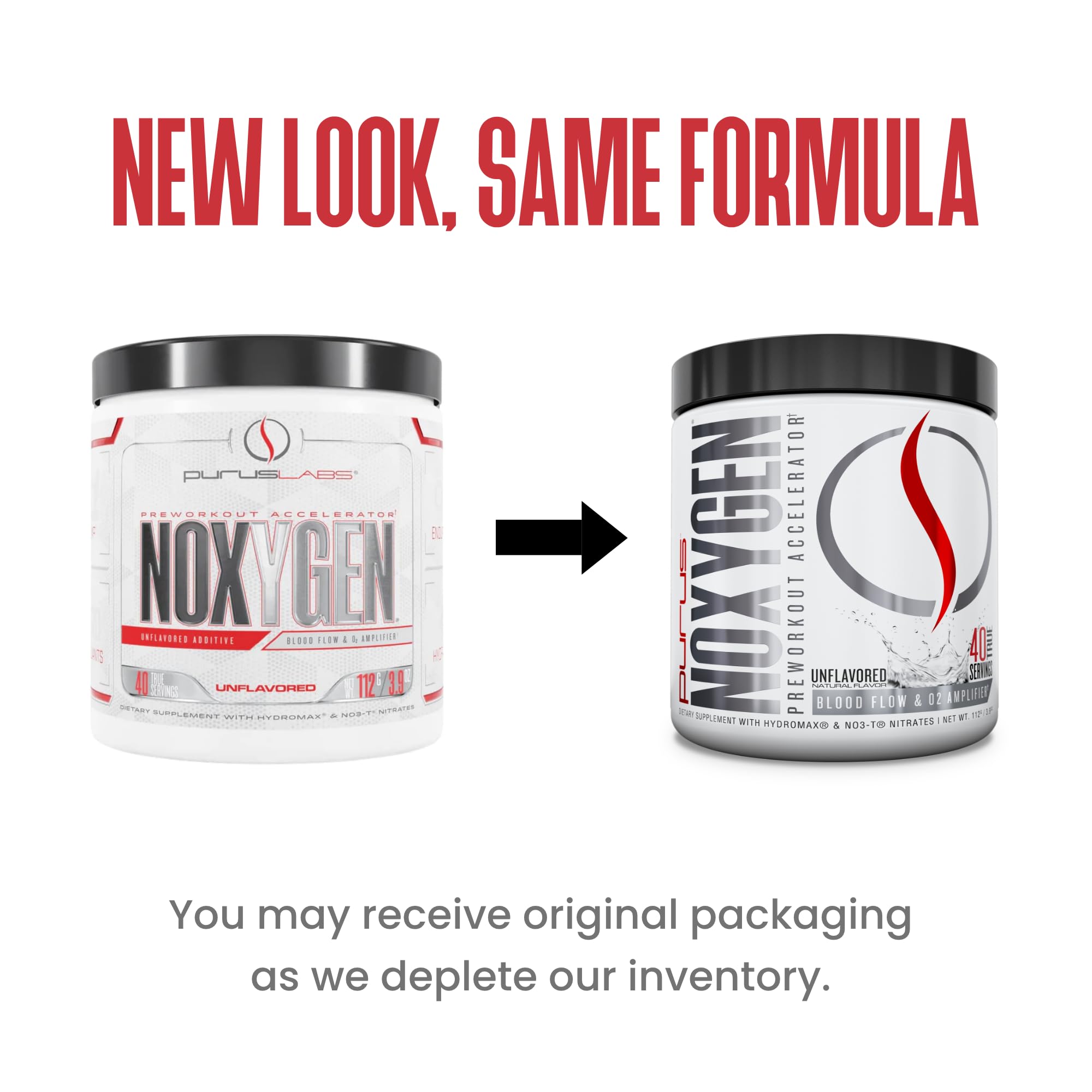 Purus Labs NOXYGEN powder dissolves instantly in water for quick preworkout use.