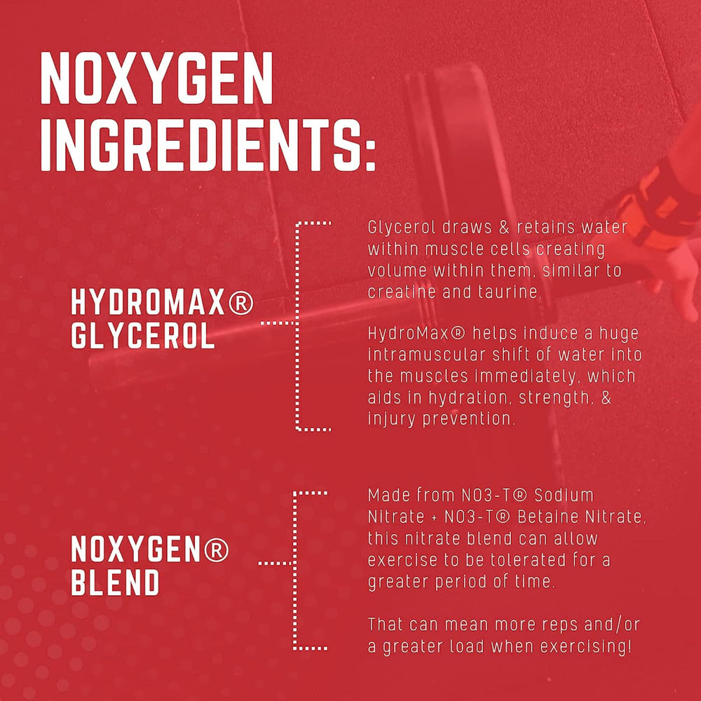 Purus Labs NOXYGEN powder measuring scoop highlights precise serving control.