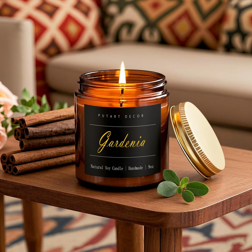 Putart Gardenia vela ambienta el hogar con notas suaves.