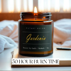 Putart Gardenia regalo en estuche dorado, ideal para ocasiones especiales.