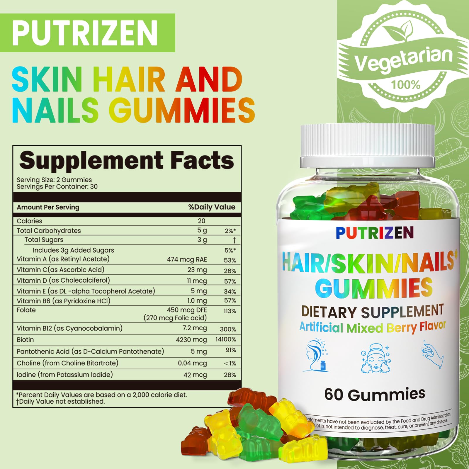 Putrizen nail-strength emphasis for stronger nails