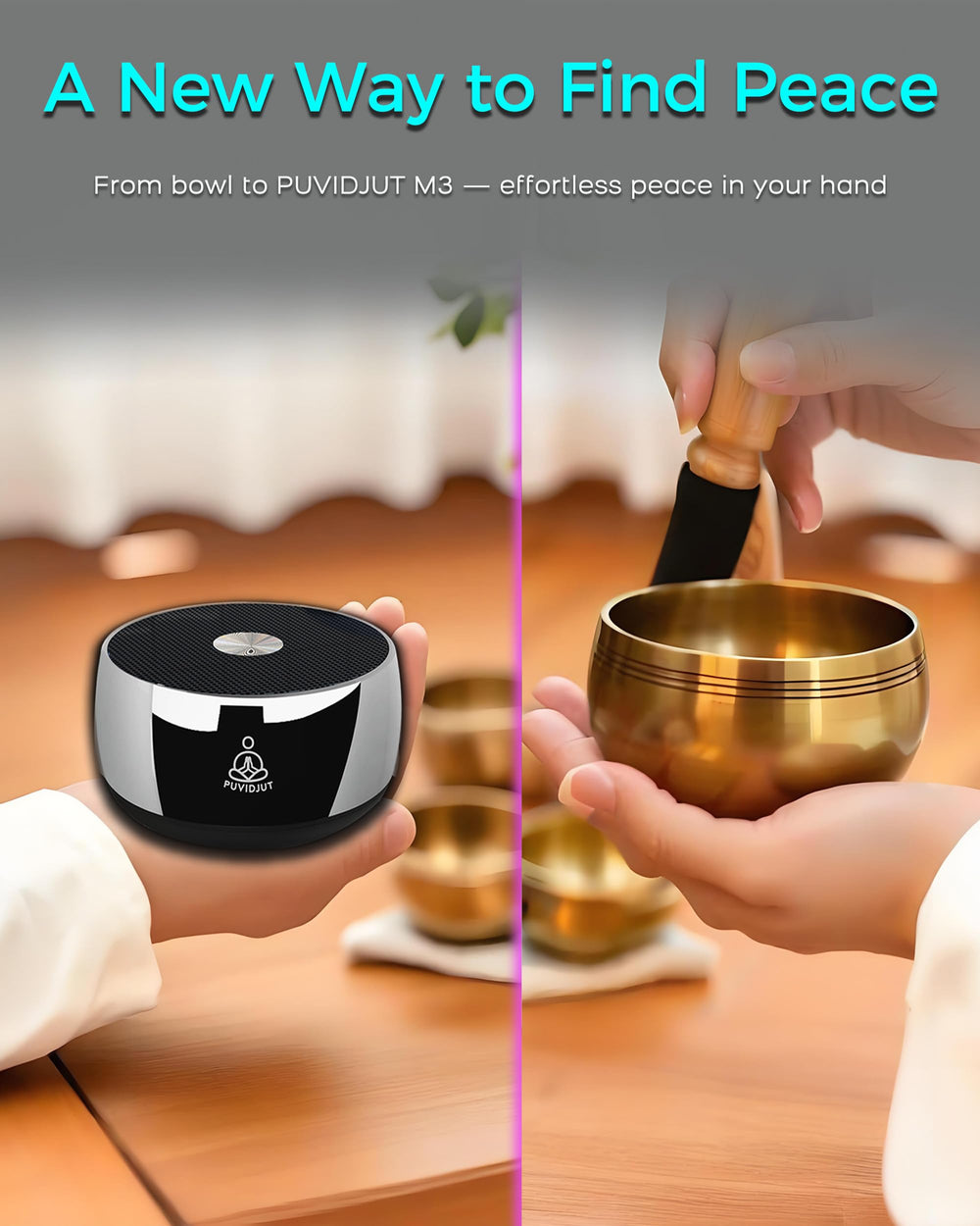 PUVIDJUT compact portable design for on the go practice.