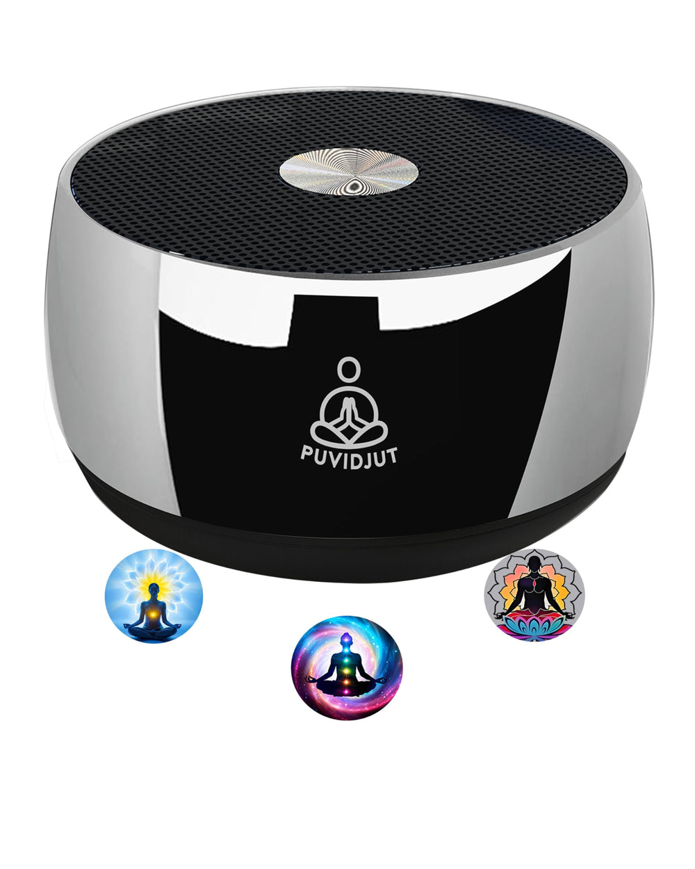 PUVIDJUT meditation machine front view, portable tool for focused mindfulness.