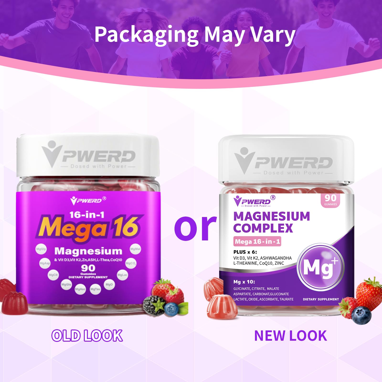 PWERD Mega16-in-1 bottle-closeup highlights vegan, non-GMO formula.