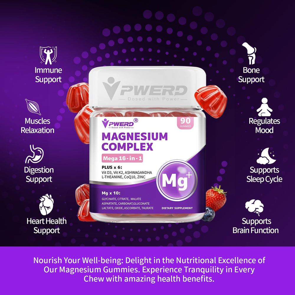 PWERD Mega16-in-1 serving-concept conveys easy nightly dosing before bed.