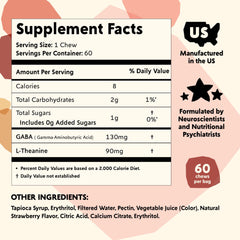 Close-up of PYM Health Berry Mood Chews texture suggests tasty stress relief.