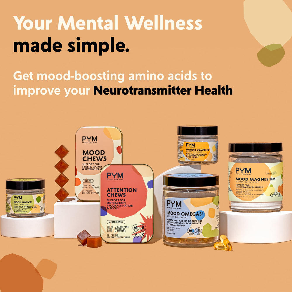 Ingredient-blend view of PYM Mood magnesium powder for everyday balance