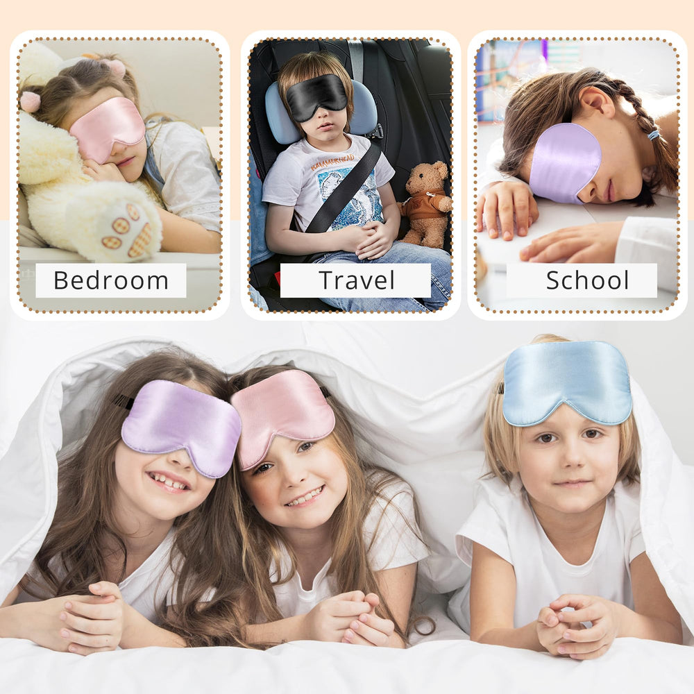 Mask size detail highlighting 7.1 by 3.5 inch dimensions for kids.