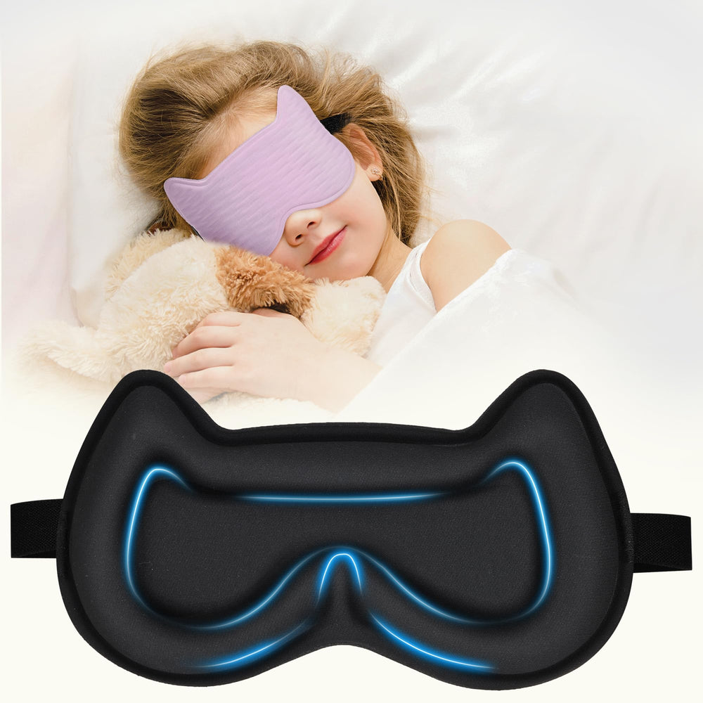La máscara Pyopbow para niños presenta 3D contorno sin presión para sueño cómodo