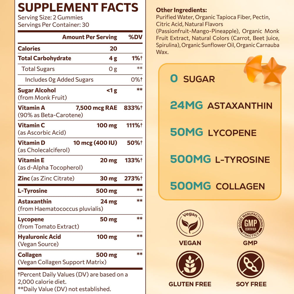 Pyralvexithon tanning gummies with tropical flavors for an enjoyable daily ritual