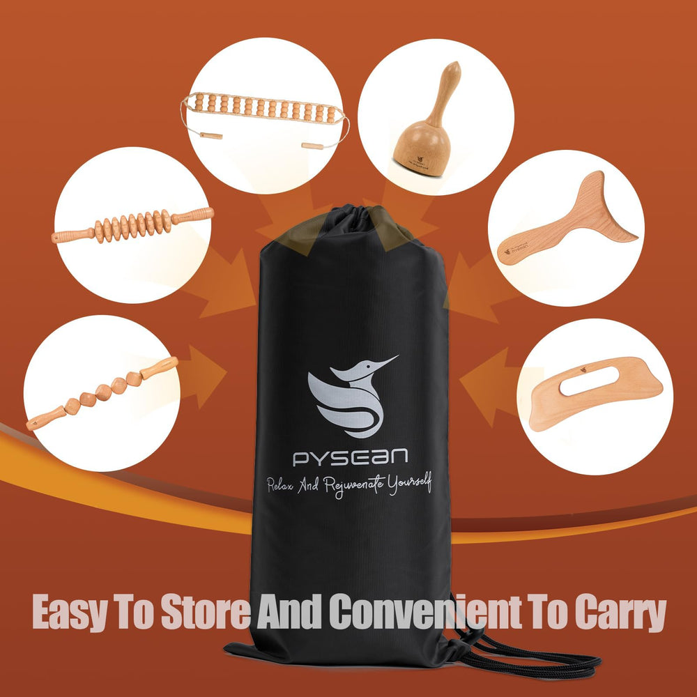 PYSEAN back massage roller rope reaching the back and shoulders.