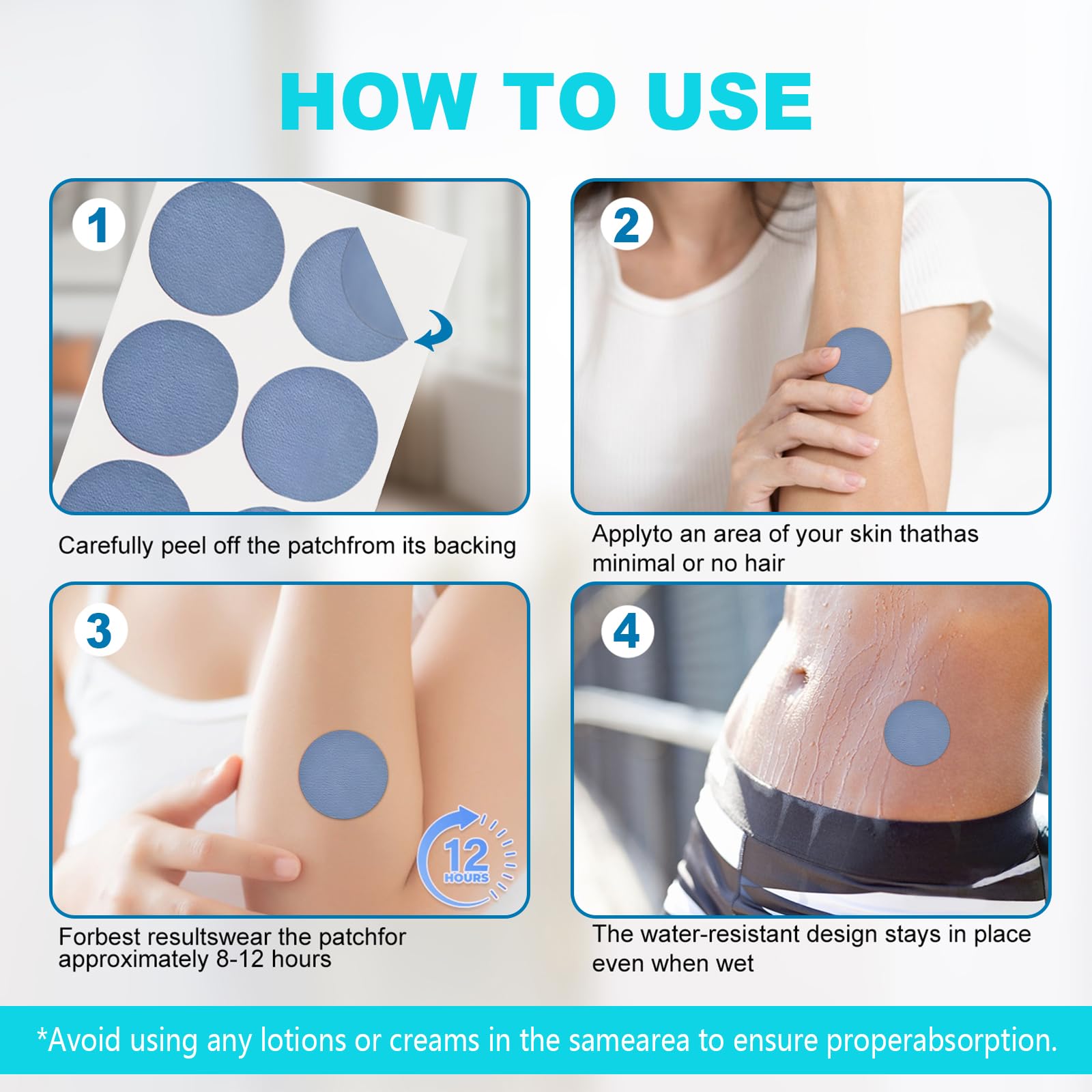 PYUNZGO NAD+ Patch on skin after use shows hydrated, refreshed appearance.