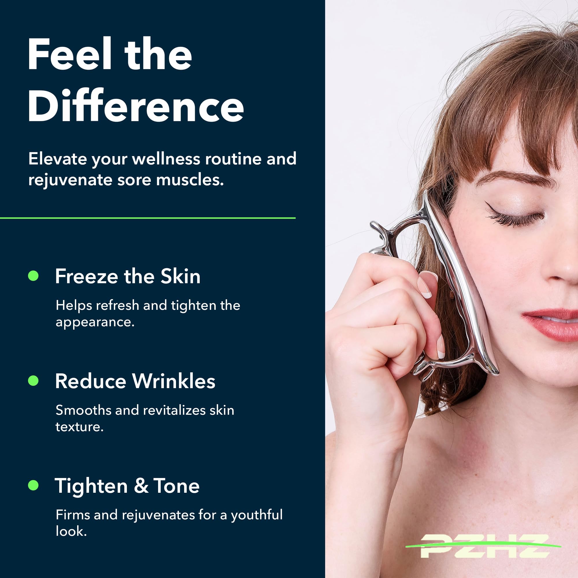PZHZ Fascia Blaster features durable medical-grade stainless steel