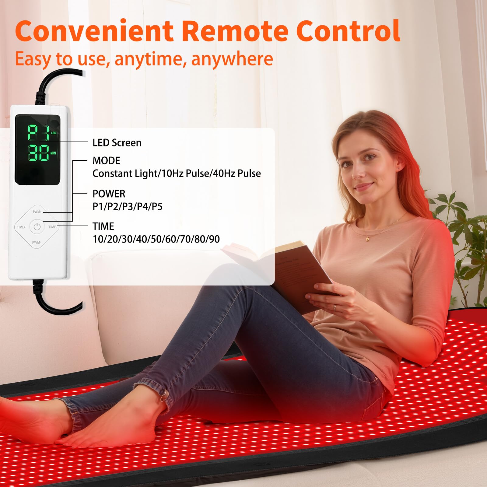 PZJDSR waterproof leather-like surface detail for easy cleaning after workouts