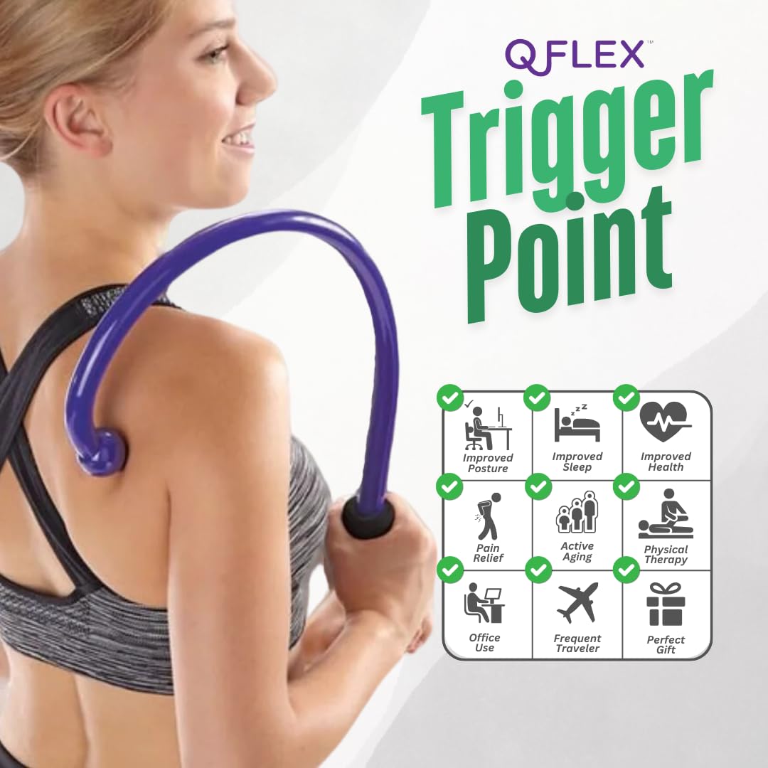 Q-Flex back and neck use targets knots for relaxation.