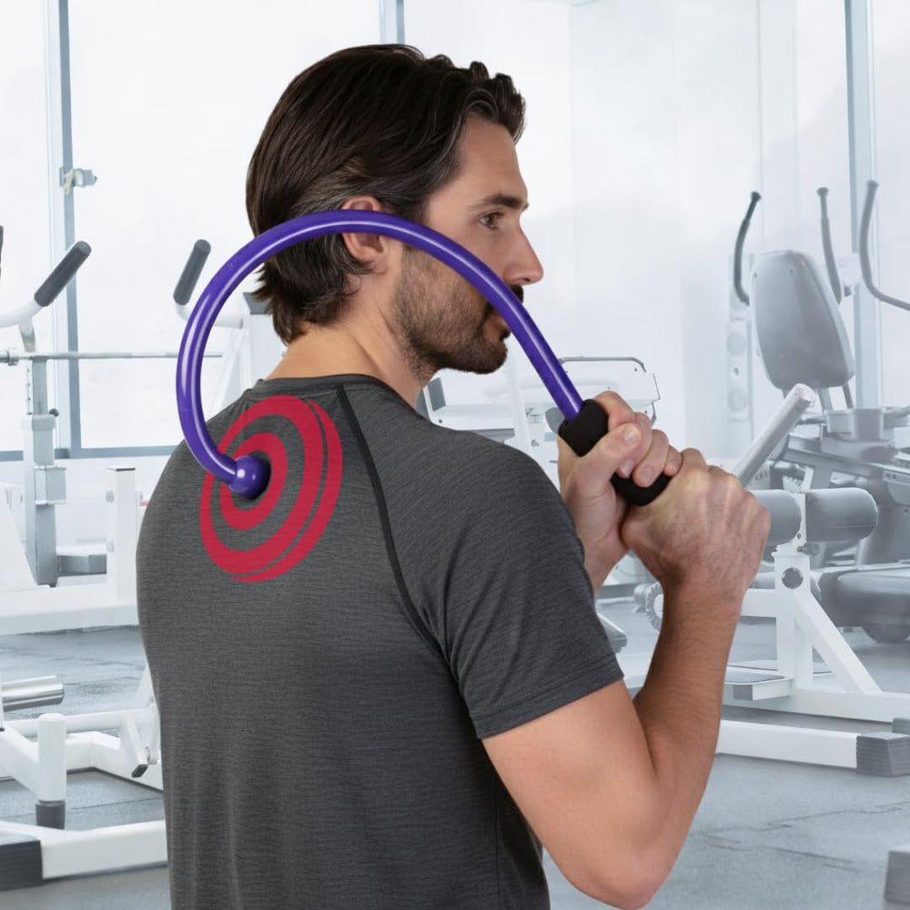 Q-Flex flexible core extended reach for larger muscle groups.