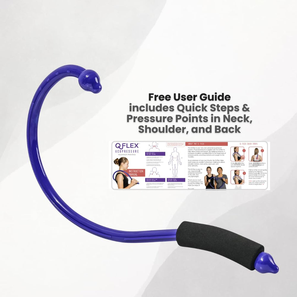 Q-Flex post-workout relief targets muscle tightness after workouts.