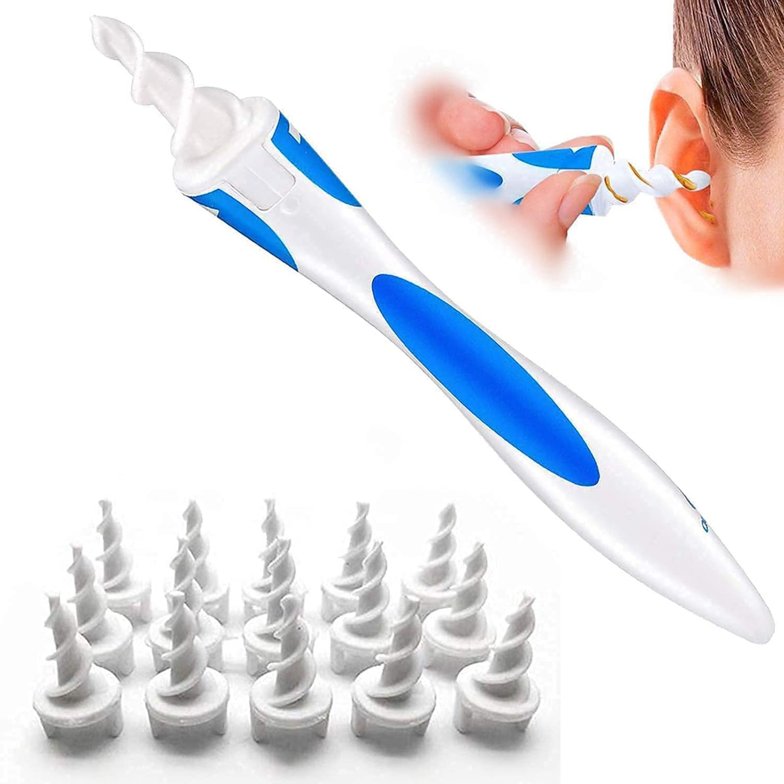 Q Grips ear wax removal handle with ergonomic grip for safe, controlled cleaning.