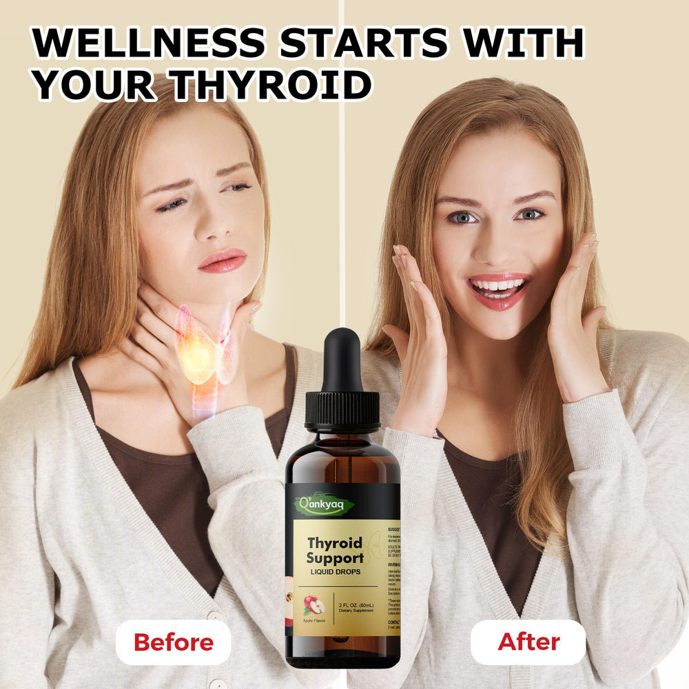 Q'ankyaq kelp-taurine-schisandra blend visual for thyroid support.