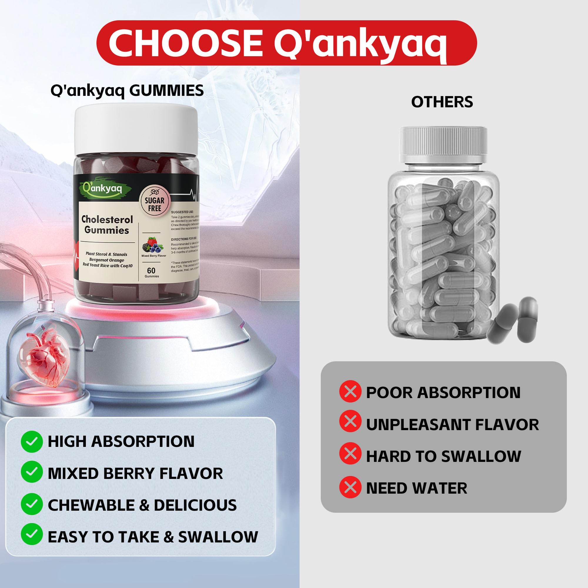Sugar-free label on packaging for lighter choice