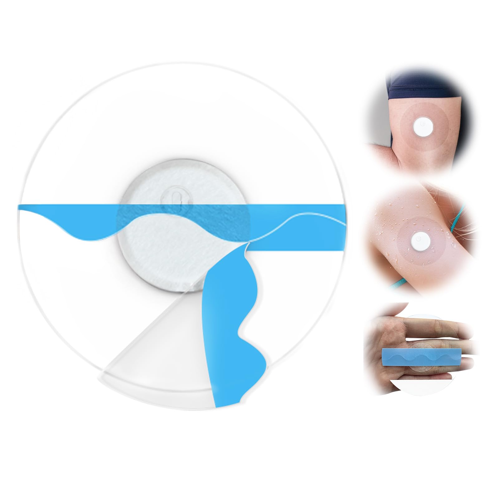 QaZanteiar Libre 3 sensor cover pack shows waterproof protection for swimming and showering