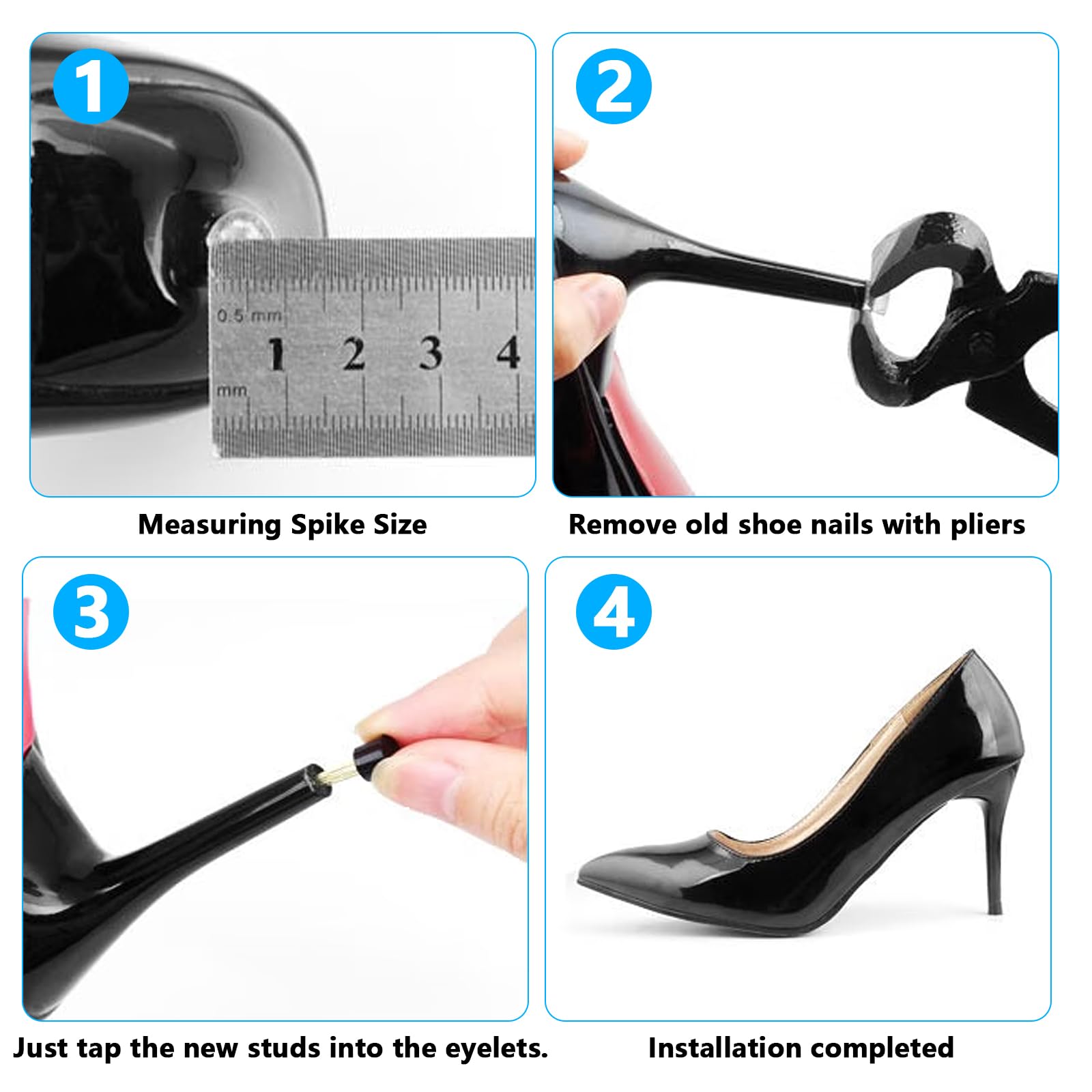 QBXMY7 10mm heel tip cap for durable daily wear and stability