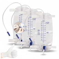 QFLQFL leg bag 1000mL capacity for extended wear and fewer changes.