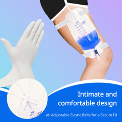 QFLQFL leg bag 18-inch tubing offers flexible positioning.