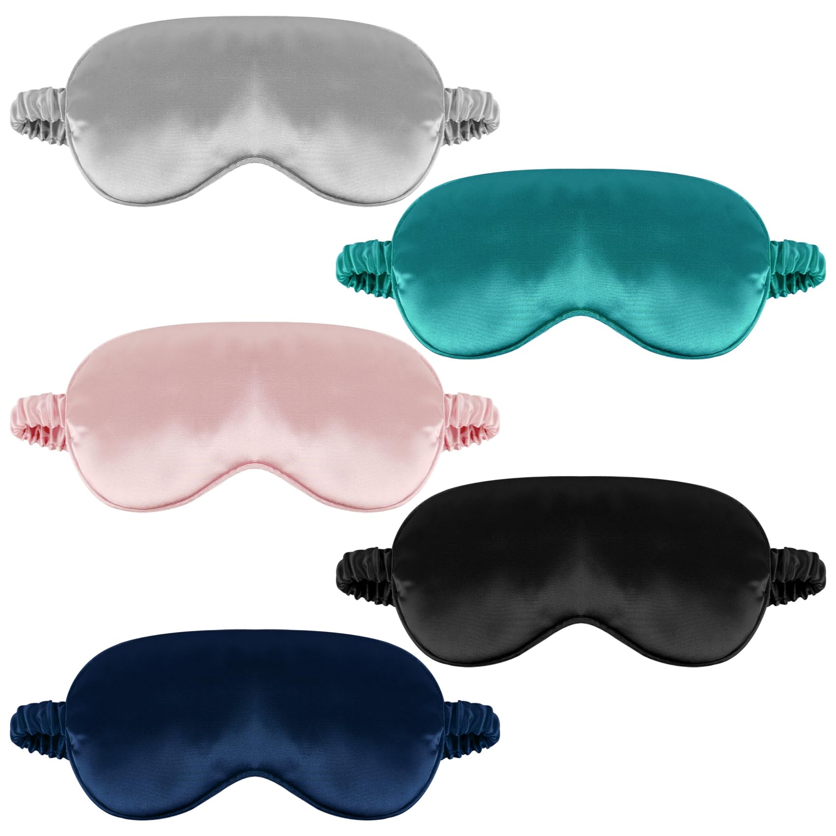 QIANCAIWANG máscara de seda para dormir diseño ergonómico que se adapta al contorno de ojos