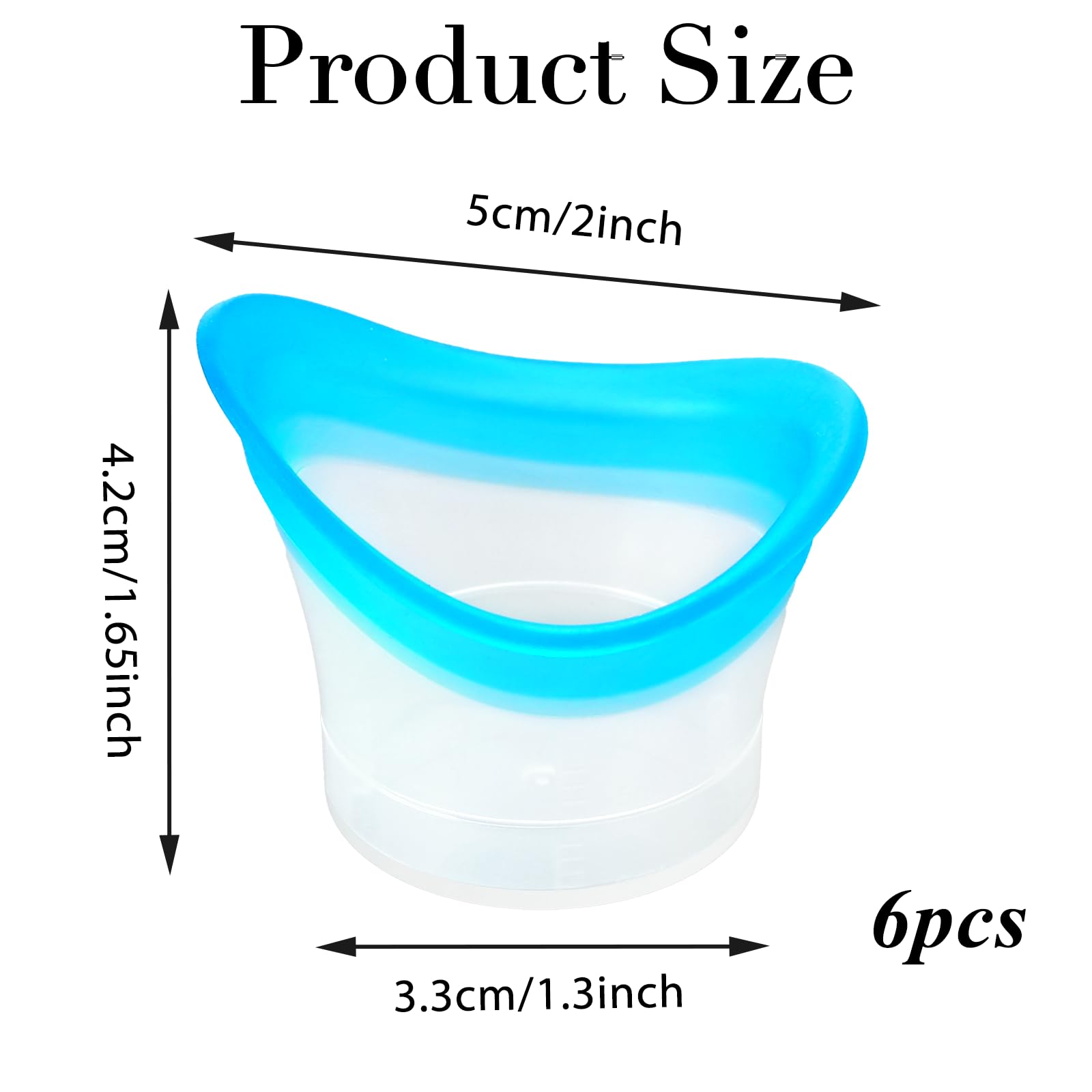 Qianyu eye wash cups blue pack, portable eye care during travel