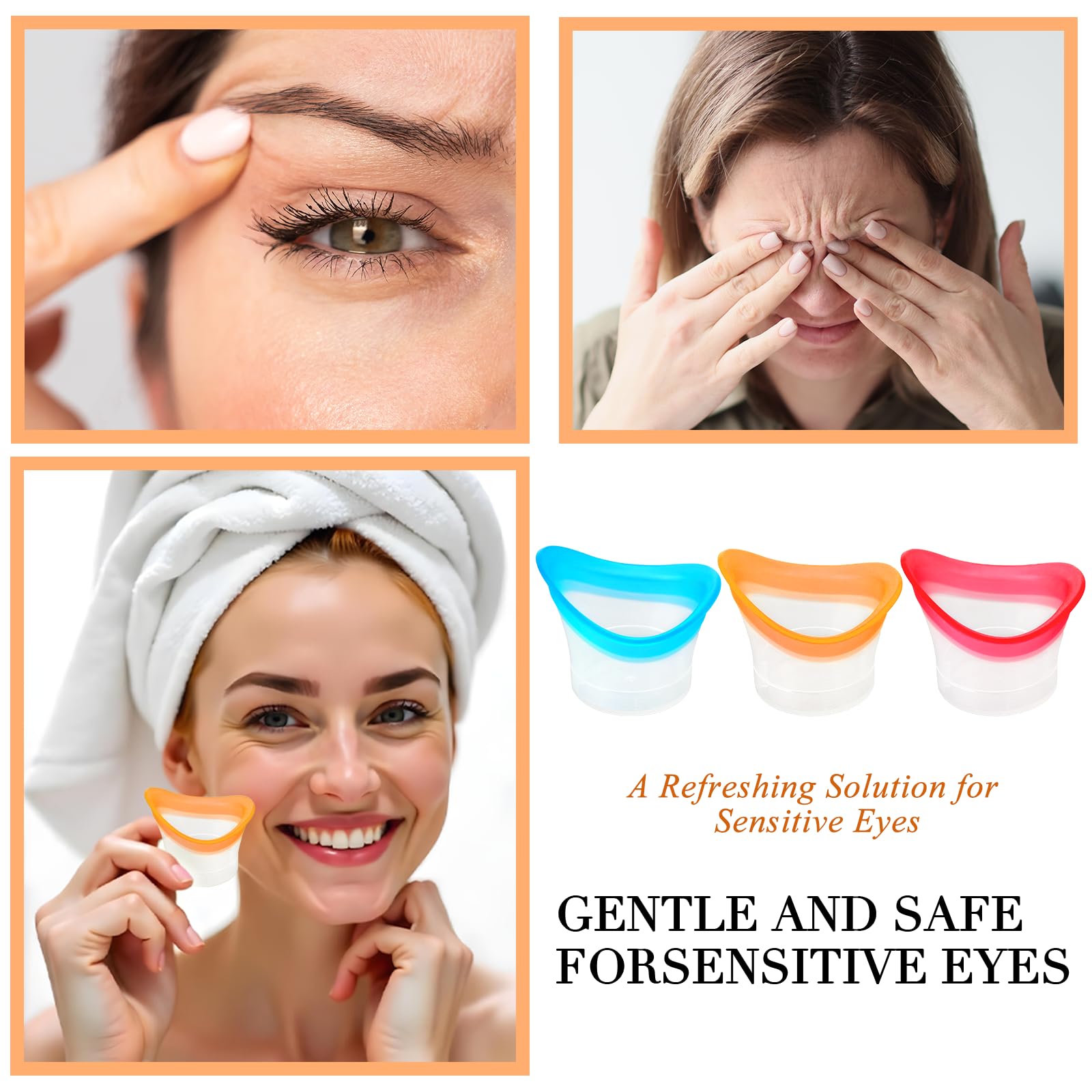 Qianyu eye wash cups compact size for pocket travel