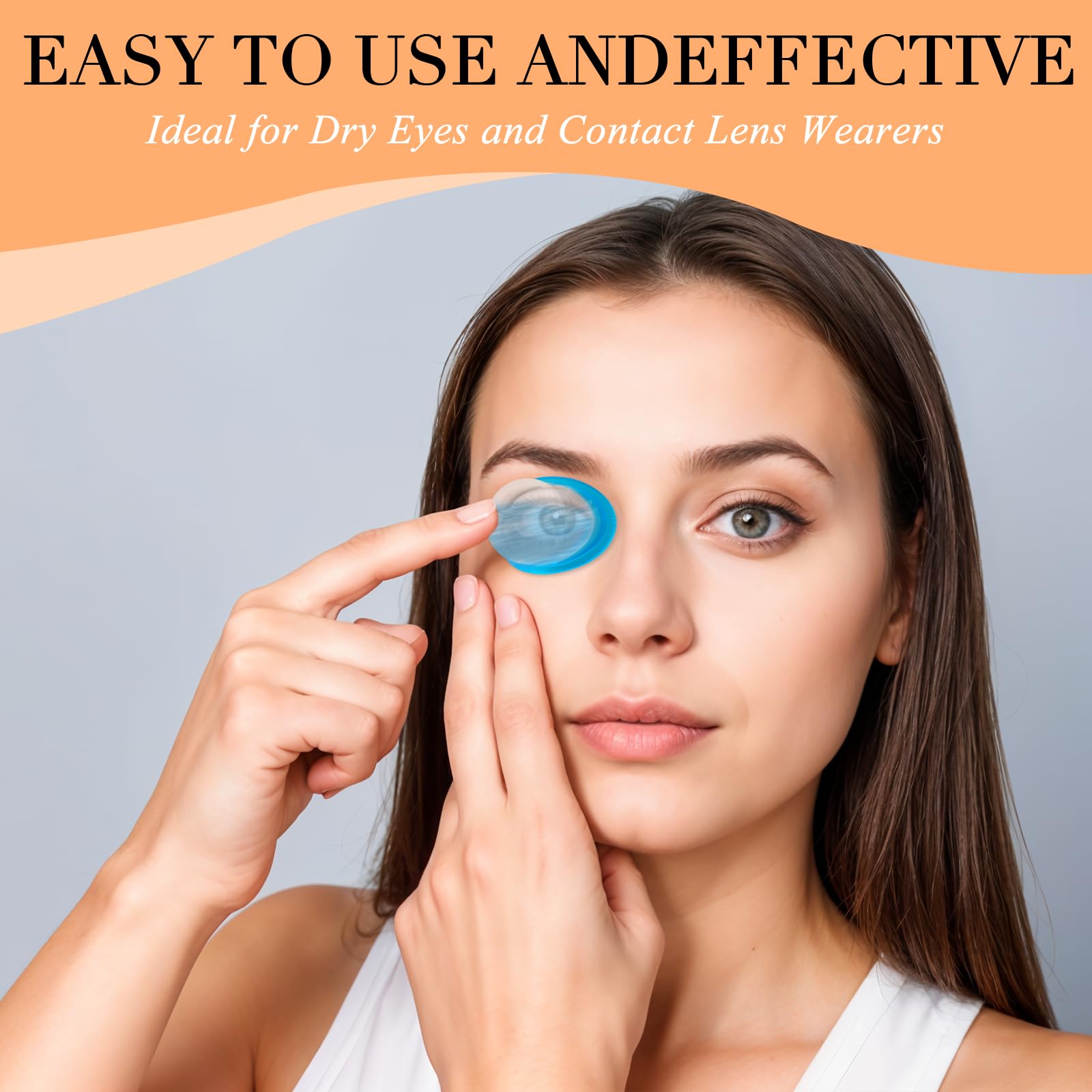 Qianyu eye wash cups orange pack for quick on-the-go relief