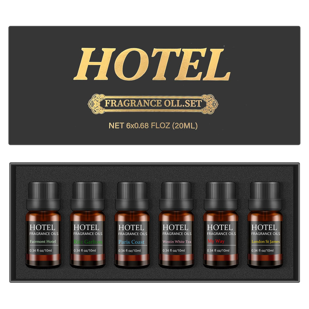 Qiapu Hotel Collection diffuser set bottle close-up shows premium hotel-inspired aroma