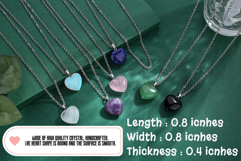 QINJIEJIE black obsidian heart pendant gift box ready for gifting