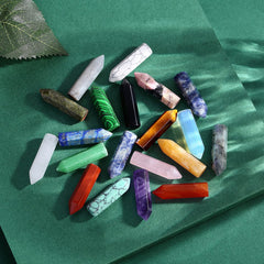 QINJIEJIE hexagonal pointed crystals ideal for energy cleansing and focus.