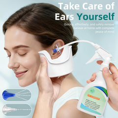 QISXROVY bulbo y jeringa para irrigación suave del oído