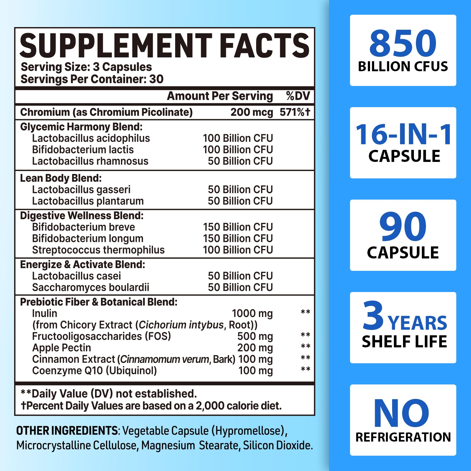 QIVERNAMY Probiotics 50+ capsules designed for daily use and energy