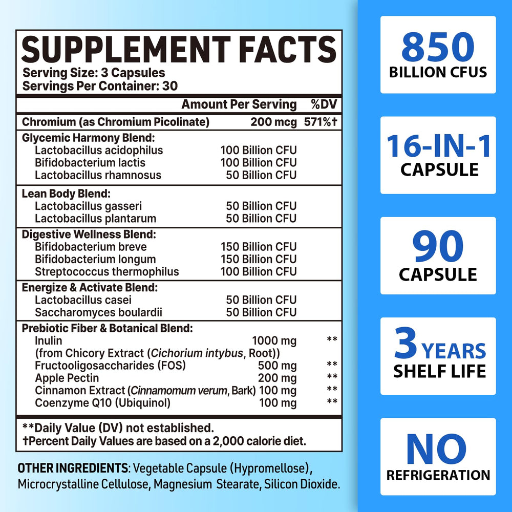QIVERNAMY Probiotics 50+ capsules designed for daily use and energy