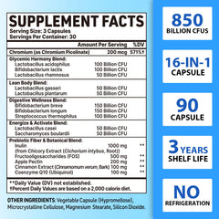 QIVERNAMY Probiotics 50+ capsules designed for daily use and energy