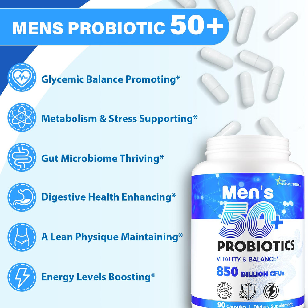 QIVERNAMY Probiotics with 1800 mg prebiotics supporting gut balance